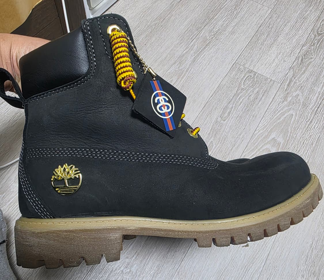 팀버랜드 6인치 스투시 콜라보 부츠 260 상품이미지6