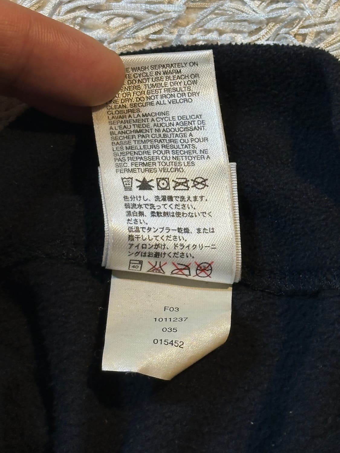 희귀) 노스페이스 넥로고 하프 반집업 플리스 롱슬리브 긴팔 블랙 상품이미지5