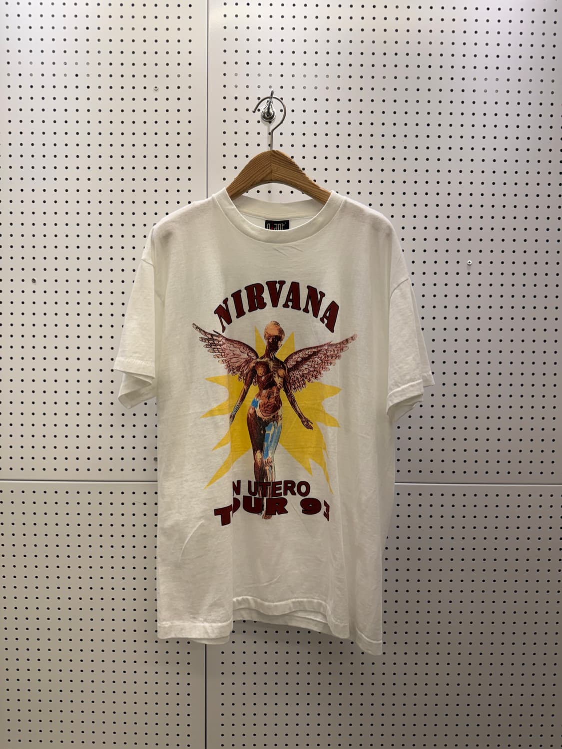 빈티지 너바나 밴드 1993 월드투어 반팔 티셔츠 U1705 상품이미지2