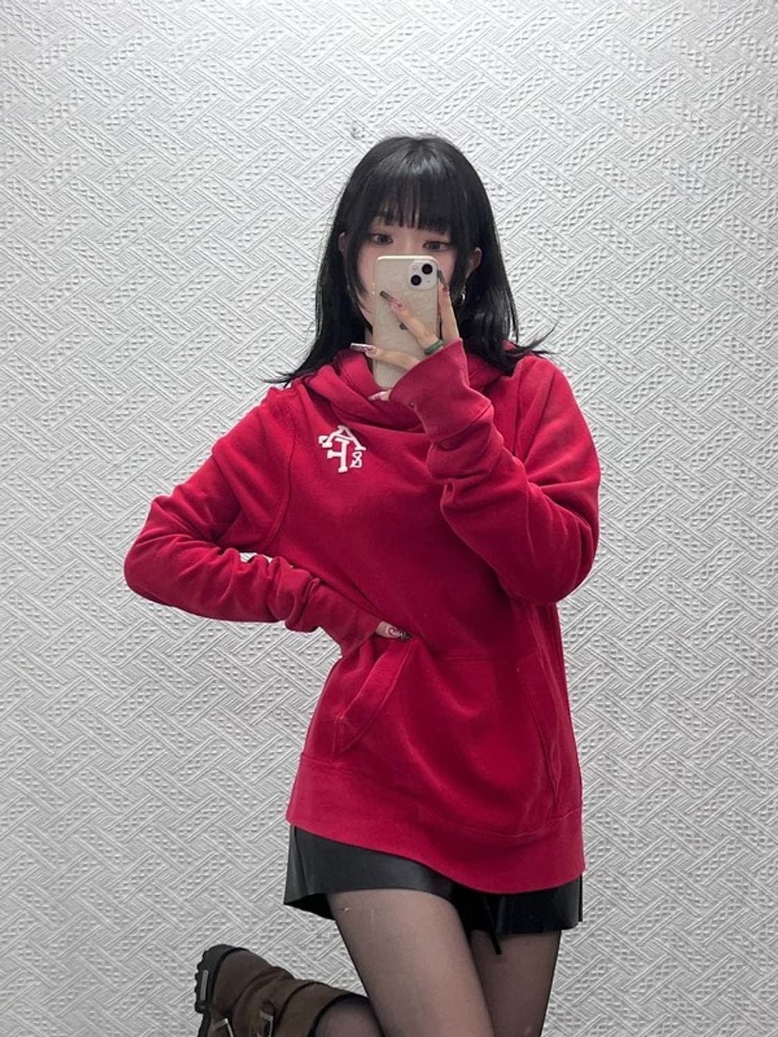 아베크롬비 Y2K 레트로 00's 스몰로고 약기모 후드티 M C11922 상품이미지1