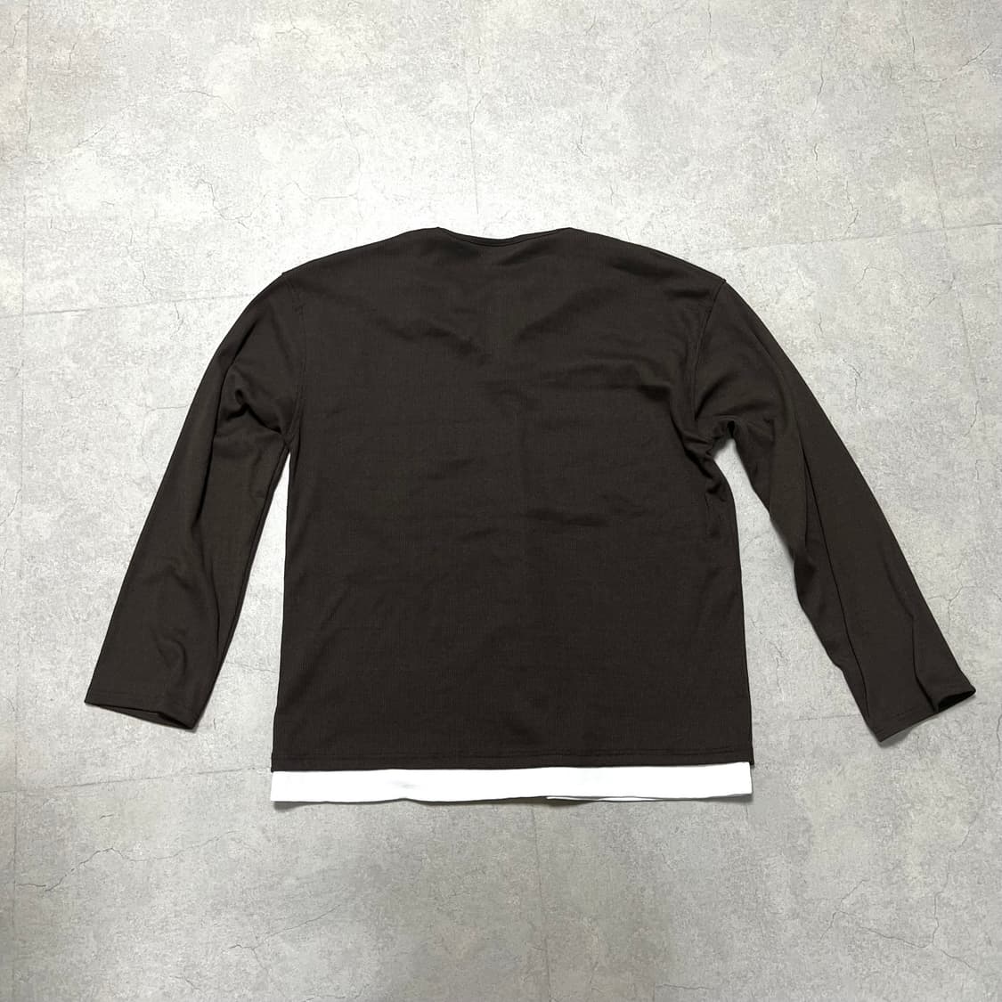 딥브라운 레이어드 티 상품이미지6