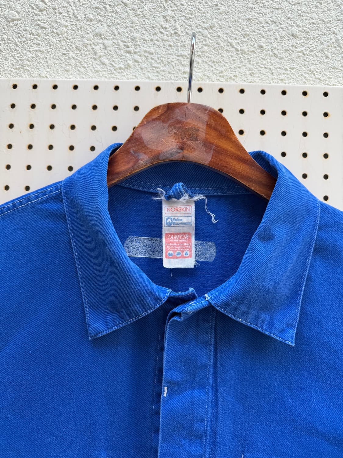1970s NORSKIN WASHED BLUE 빈티지 프렌치워크자켓 상품이미지6