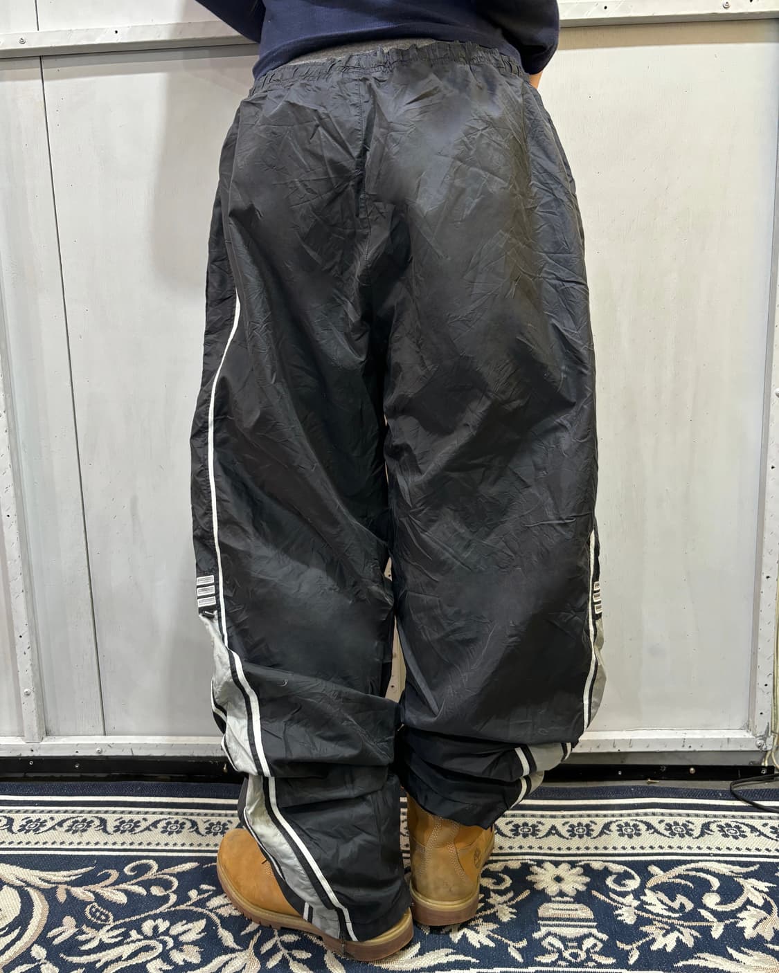 90s ADIDAS 블랙 &화이트 트랙팬츠 상품이미지4