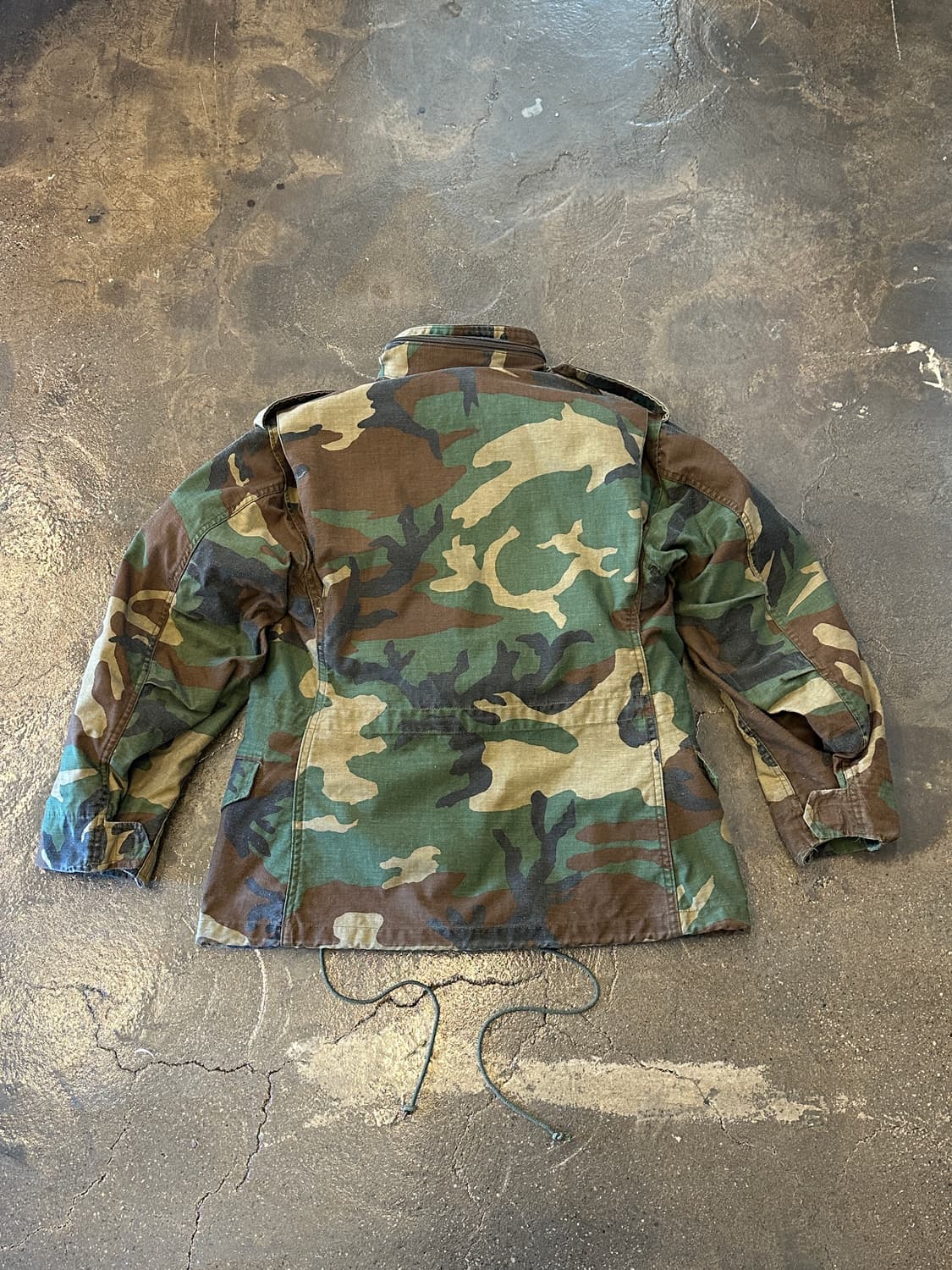 80s 알파 인더스트리 M-65 우드랜드 밀리터리 자켓 S 상품이미지2