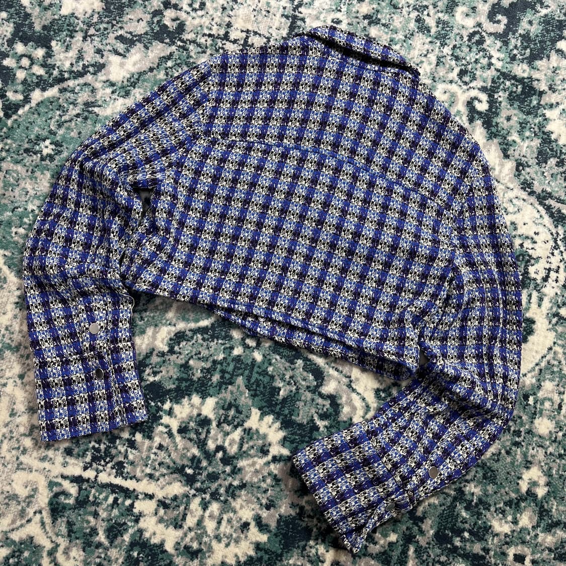 Zara 자라 크롭 트위드 여성 자켓(M) 상품이미지4