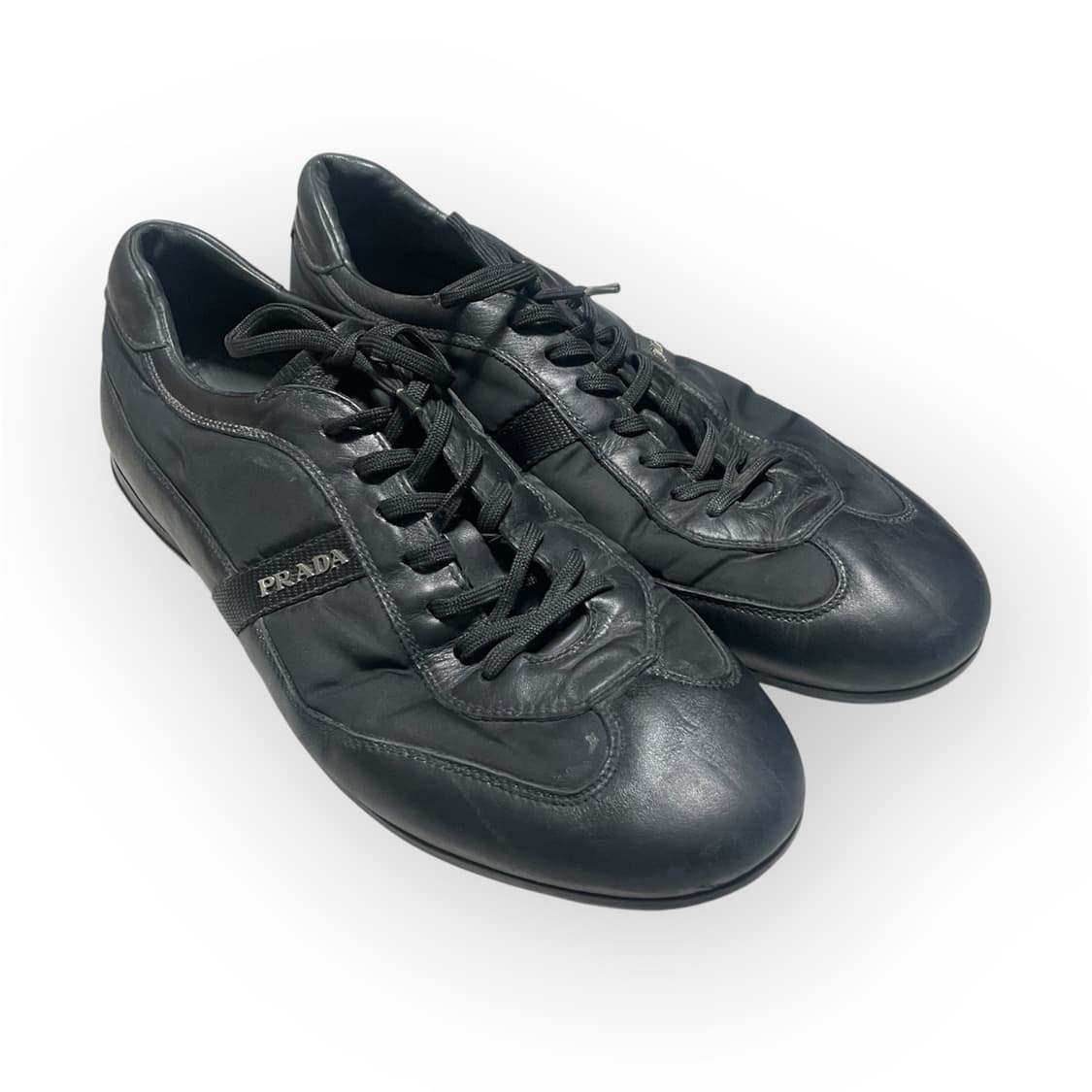 270) 프라다 스포츠 메탈 로고 레더 스니커즈 상품이미지5