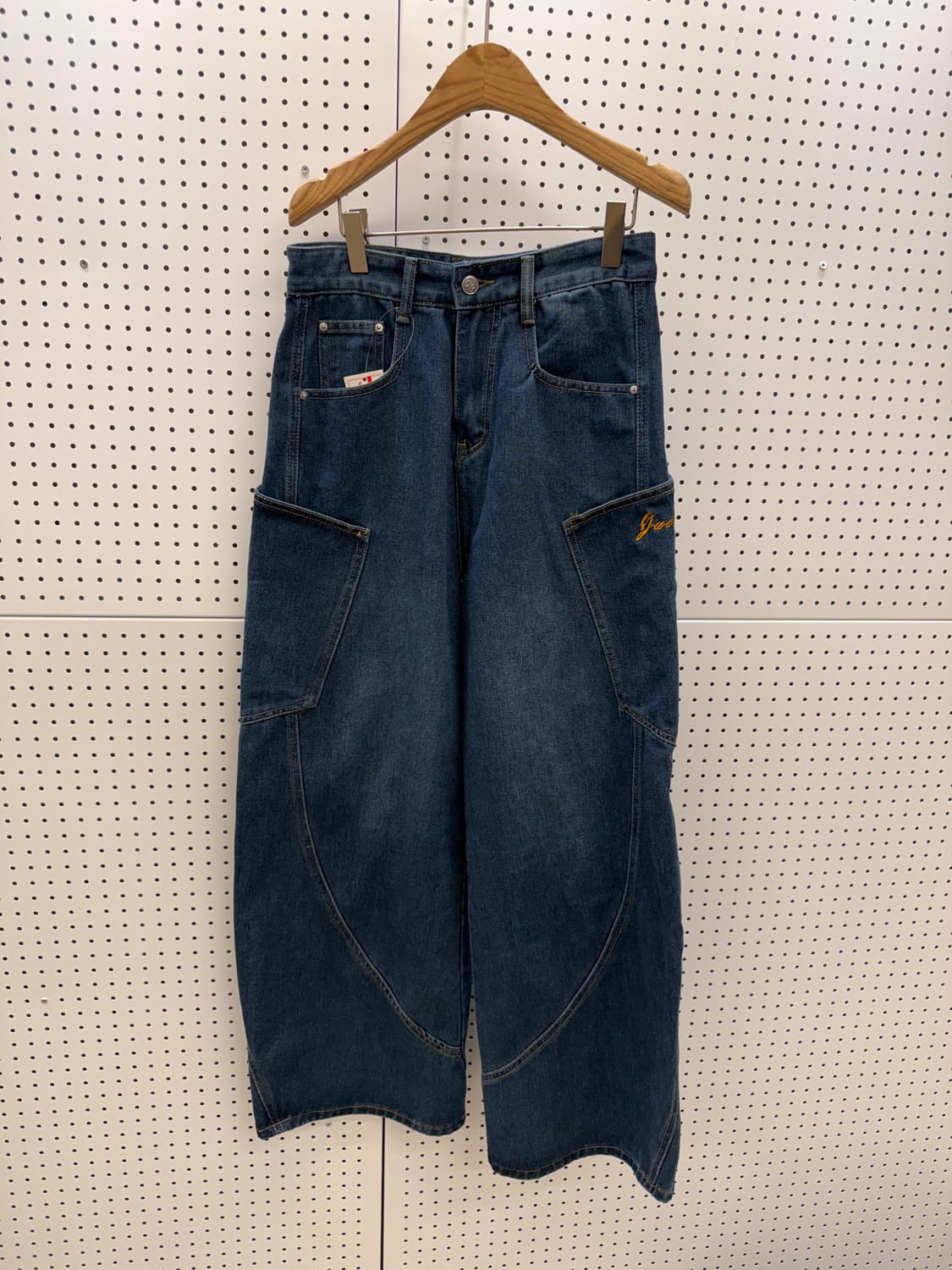 빈티지 와이드 벌룬 데님 카펜터 팬츠 U985 상품이미지3