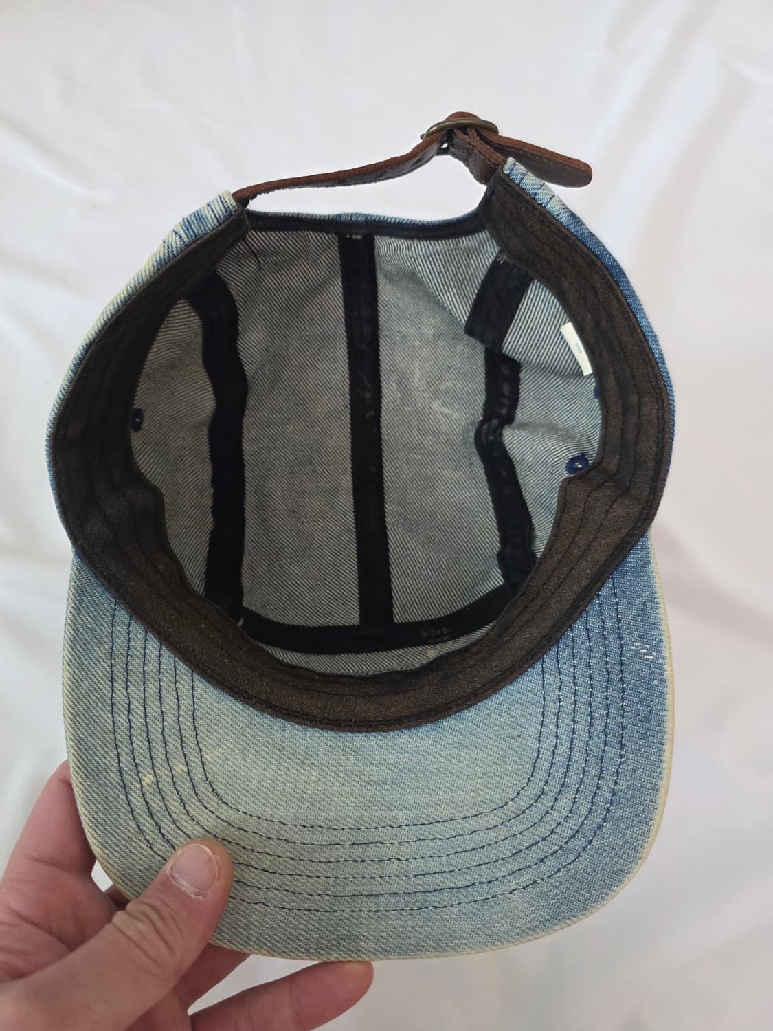 슈프림 워시드 치노 트윌 캠프캡 더티 인디고 상품이미지3