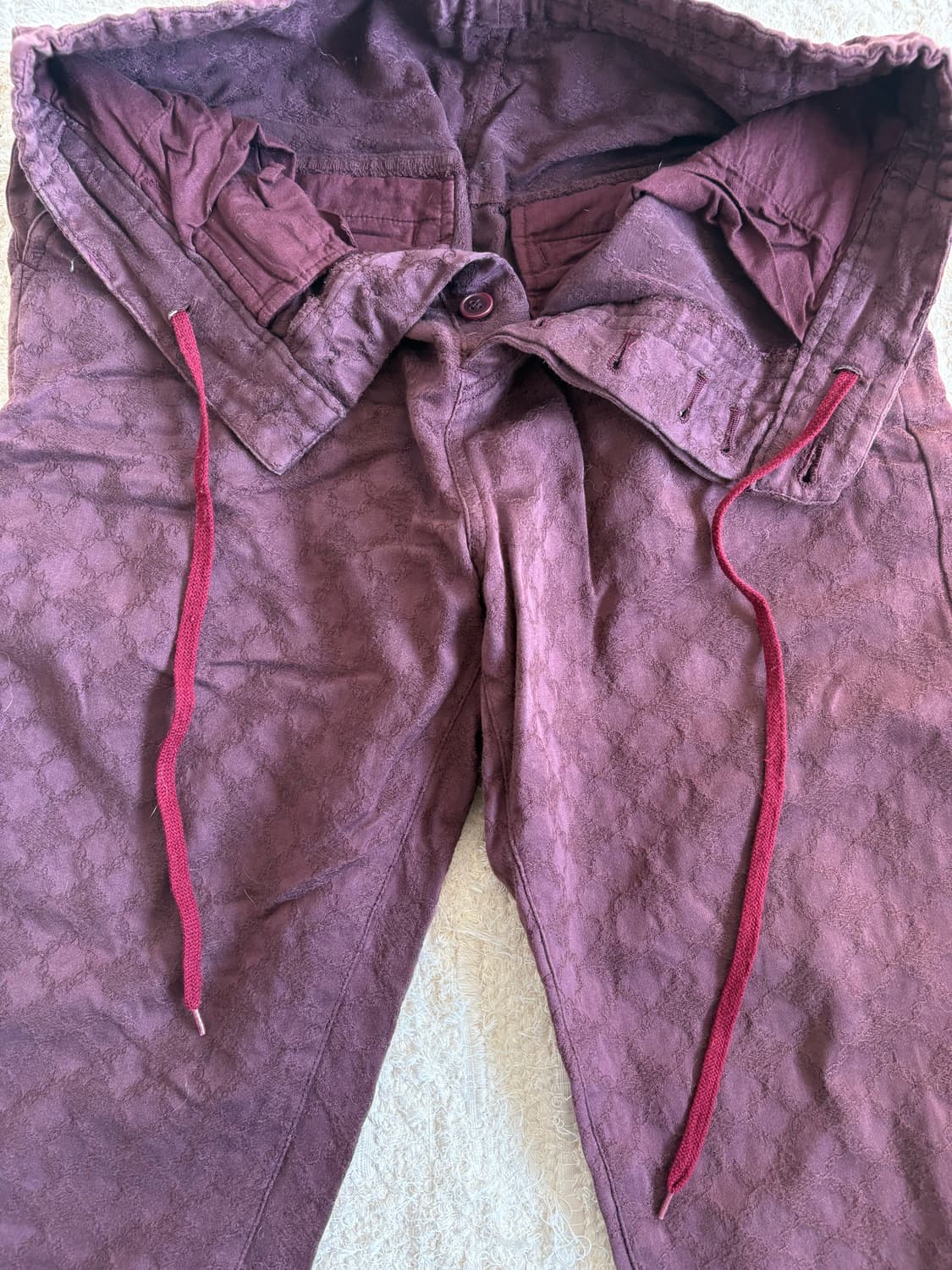 Iroquois 이로쿼이 자카드 버건디 팬츠 상품이미지6