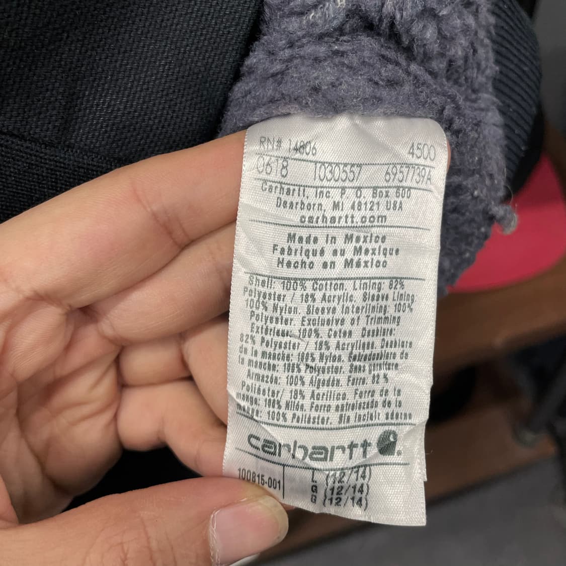 10s 칼하트 와일드 우드 쉐르파 워크 자켓 상품이미지8