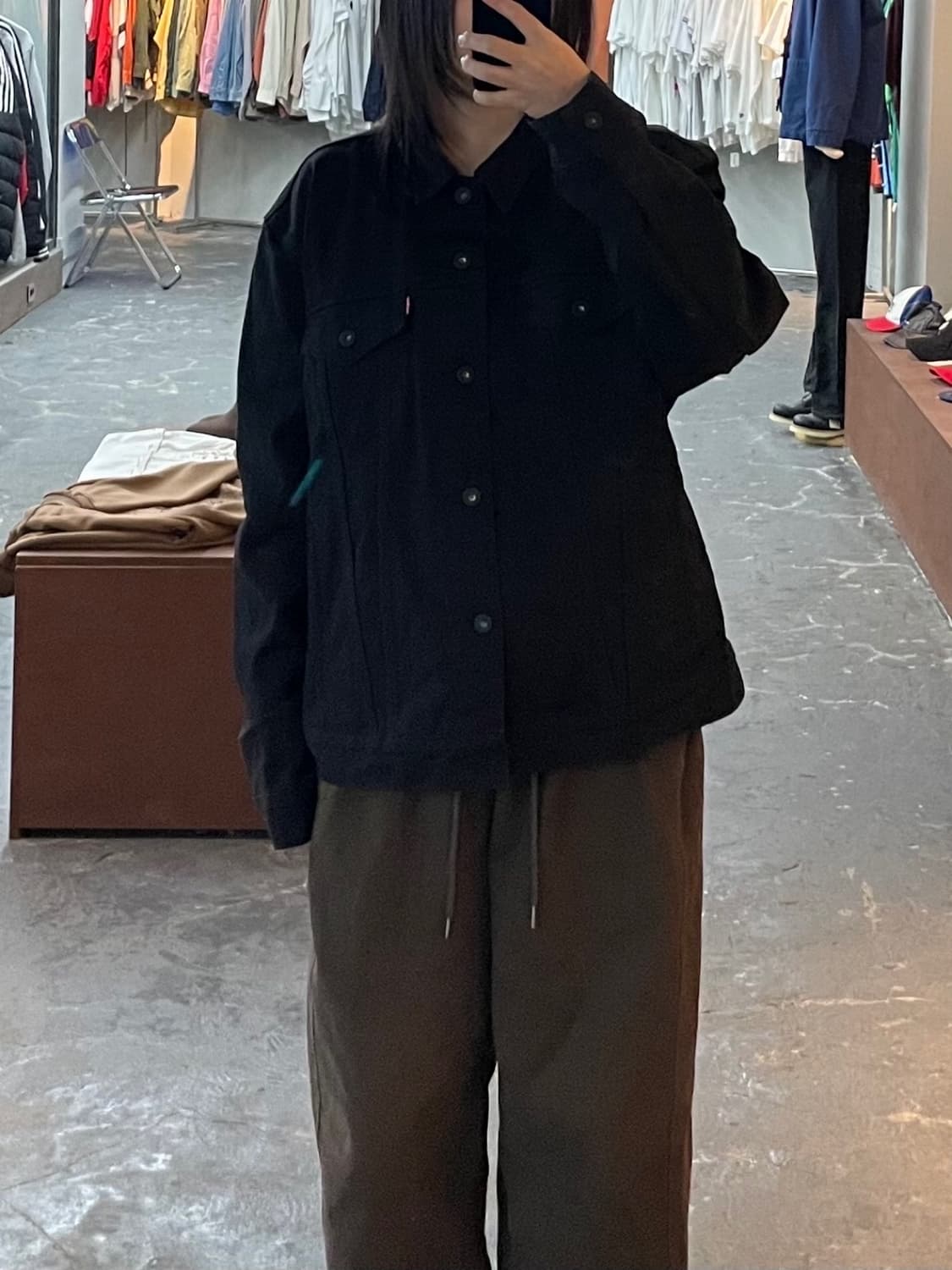 리바이스 블랙 트러커 데님 자켓 H1345 상품이미지1