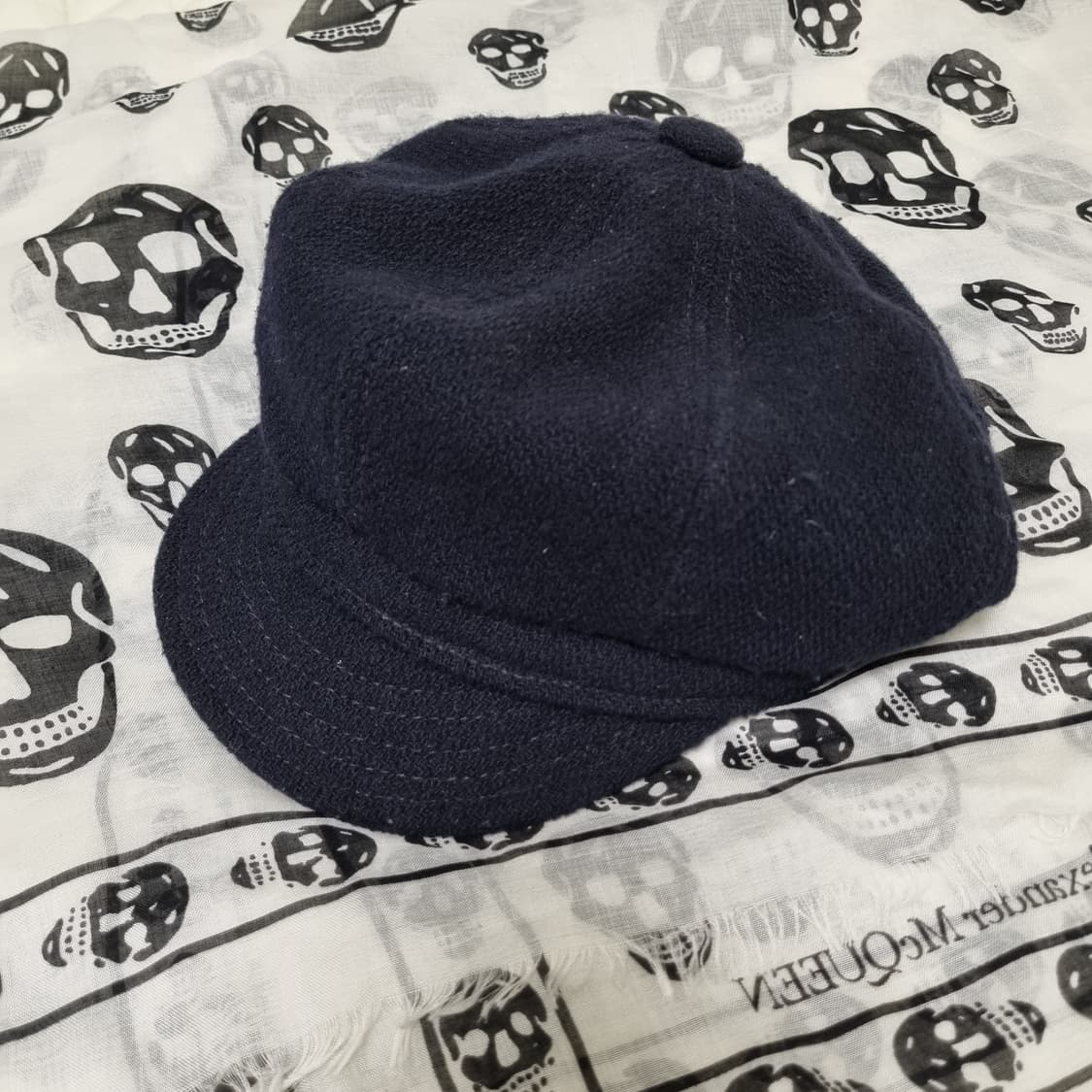 CA4LA x FIVE BROTHER 뉴스보이 캡 네이비 상품이미지1