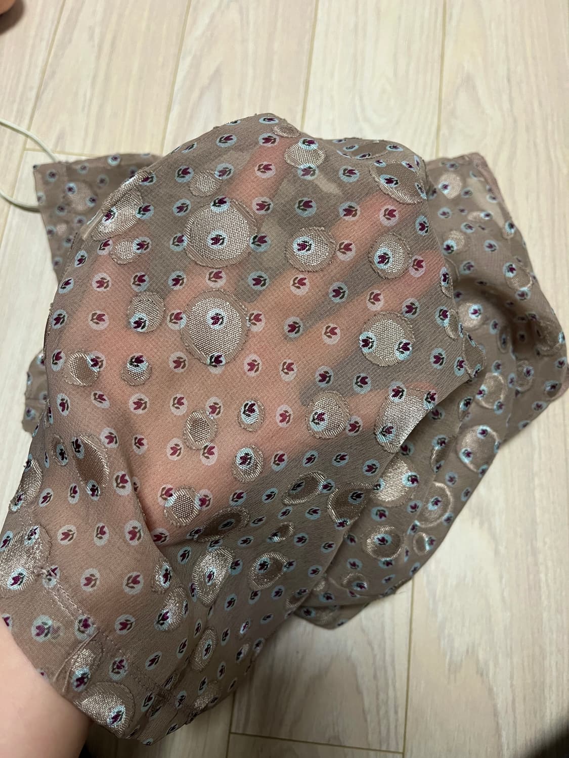빈티지 패턴 슬리브리스 상품이미지2