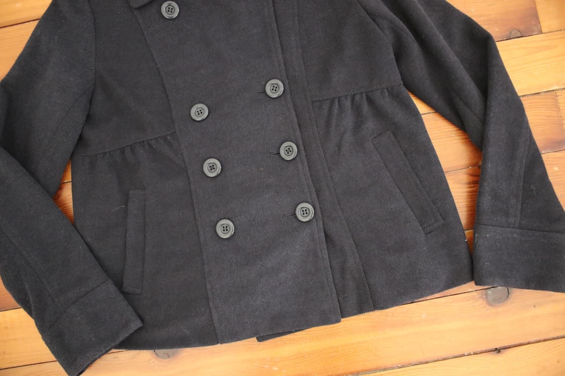 네이비 투버튼 숏자켓 상품이미지3