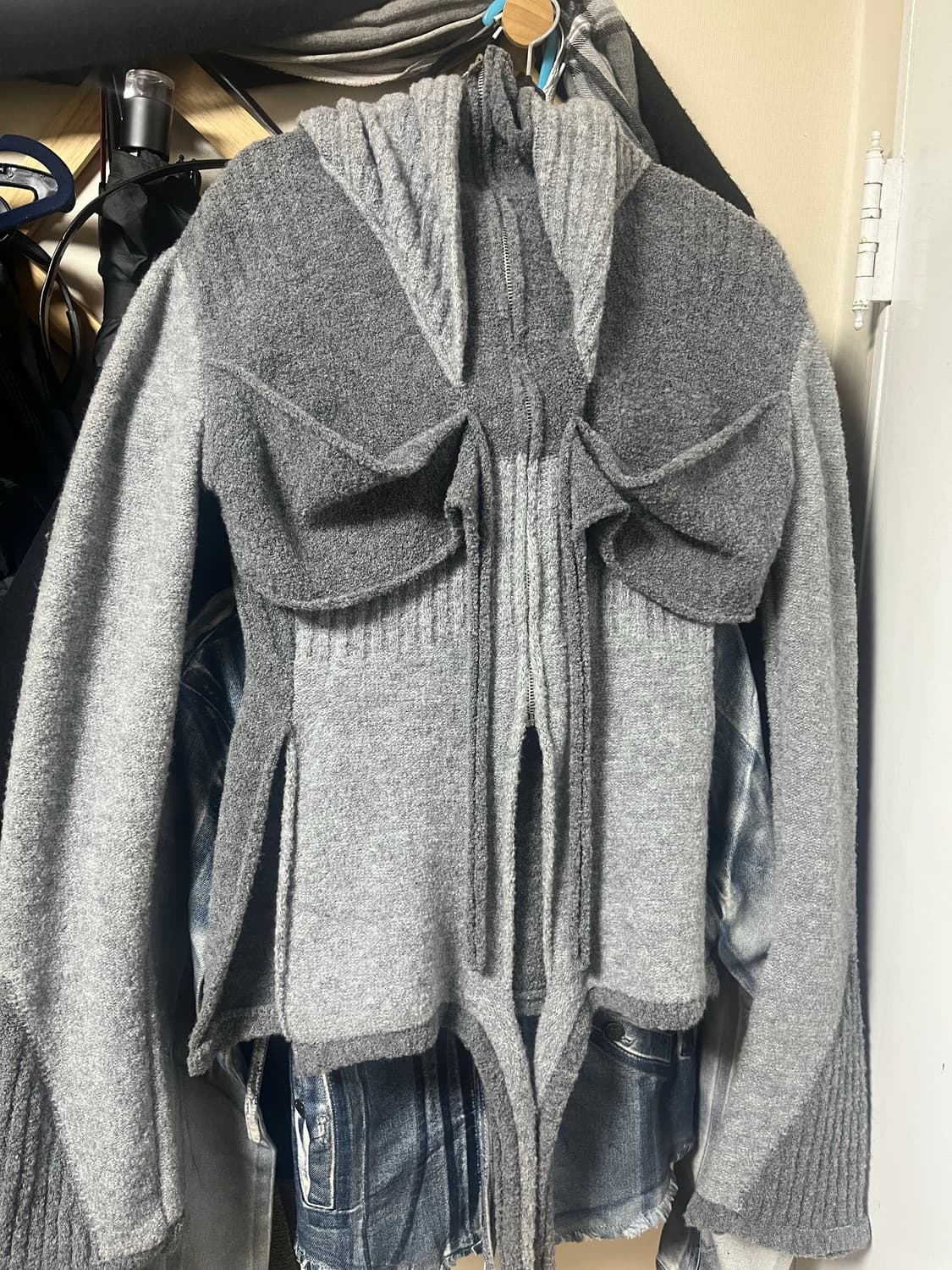 ottolinger gray hooded cardian 상품이미지4