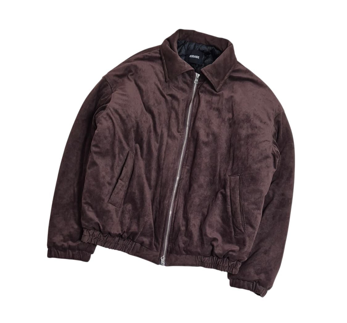 Vintage 스웨이드 투웨이 누빔 점퍼 상품이미지1