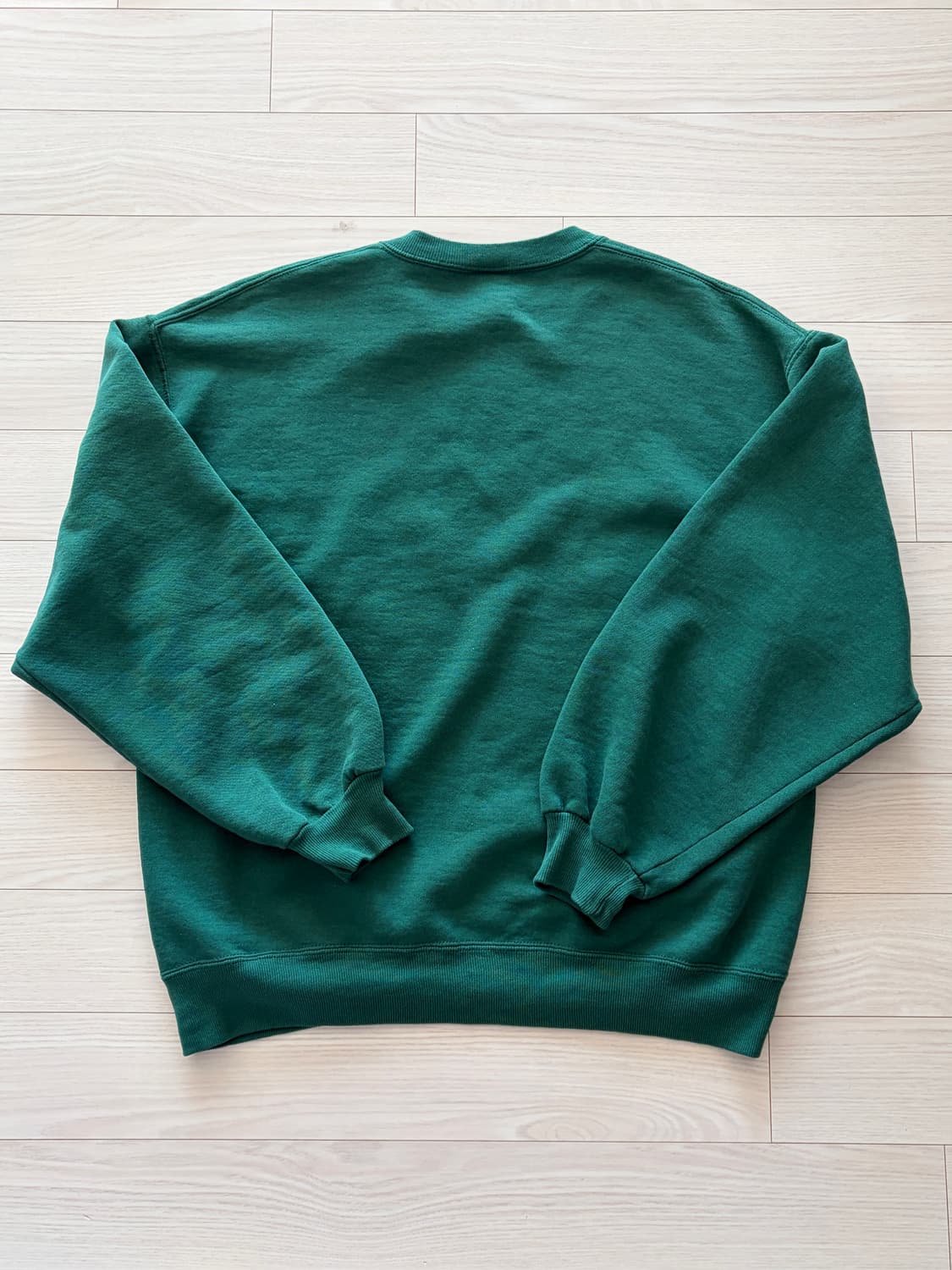 90s 러셀 미제 50 50 딥그린 플레인 스웻 L (103) 상품이미지3