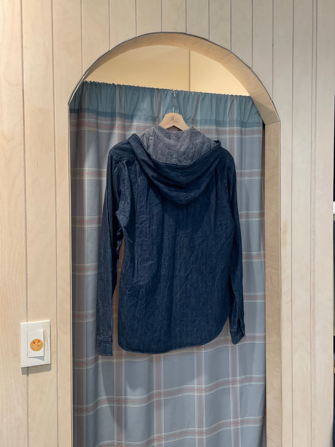 일본빈티지 후드데님셔츠 상품이미지4