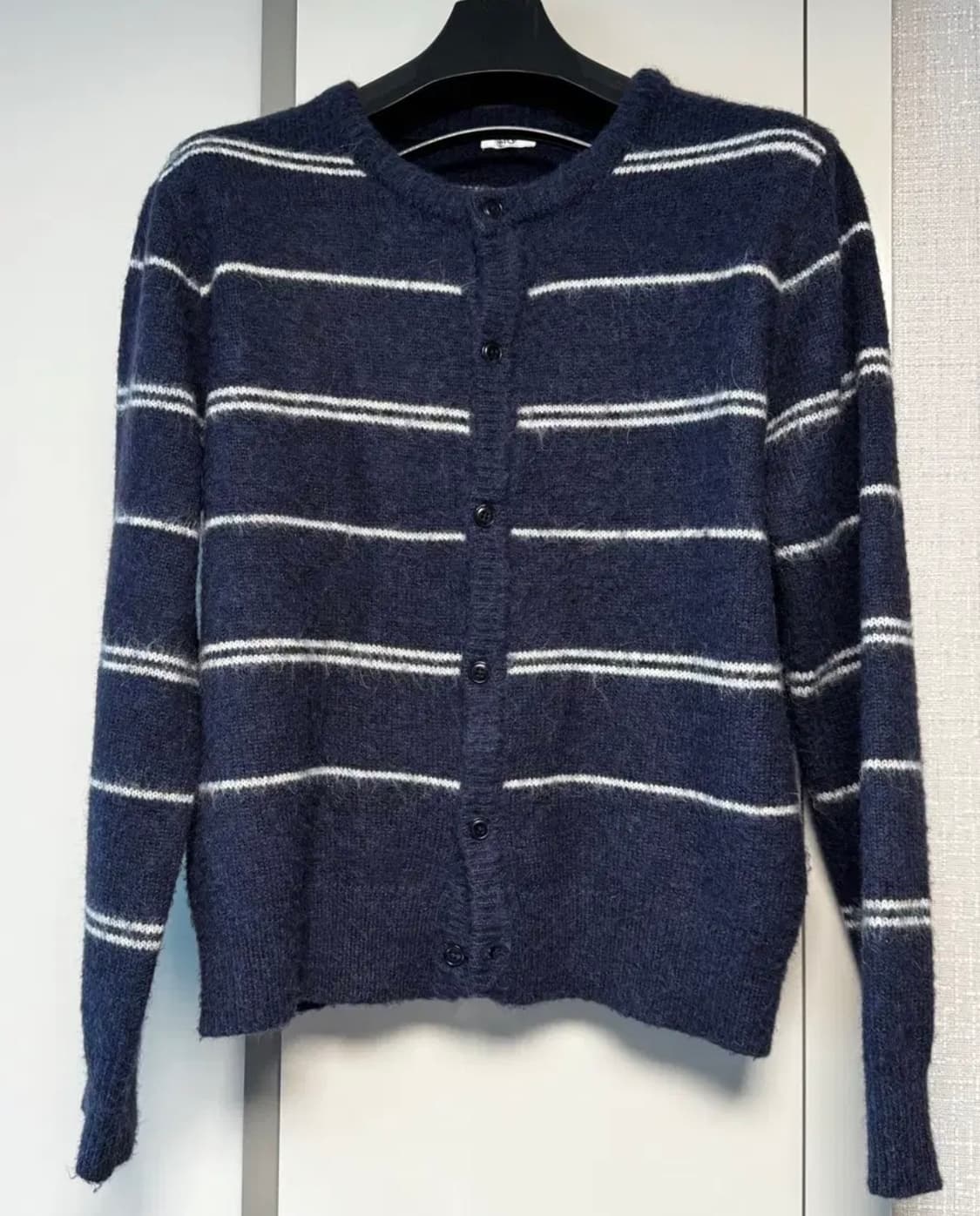 엘무드 테오 스트라이프 울 모헤어 가디건 상품이미지2