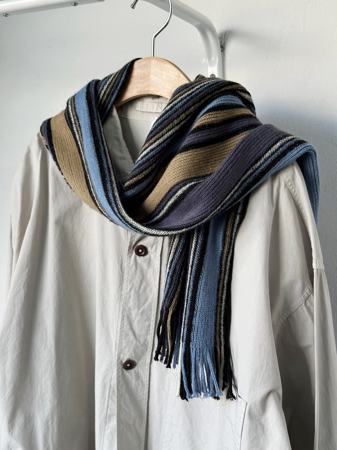 Multi stripe knit muffler 상품이미지1