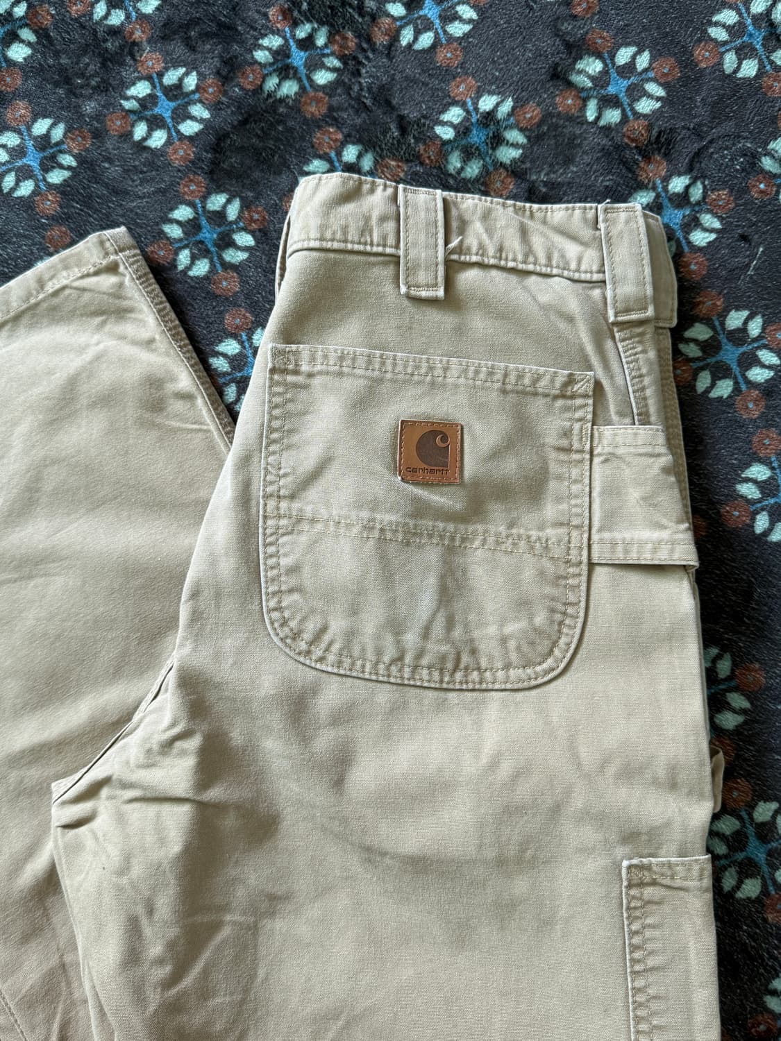 칼하트 카펜터 워크팬츠 베이지 32x32 상품이미지6