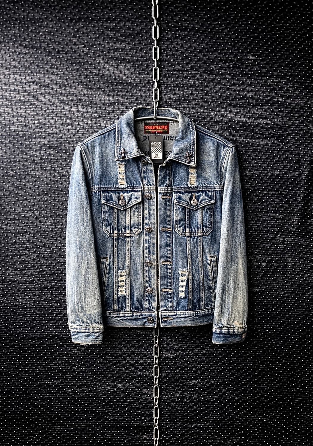 커스텀 데미지 데님자켓 상품이미지1
