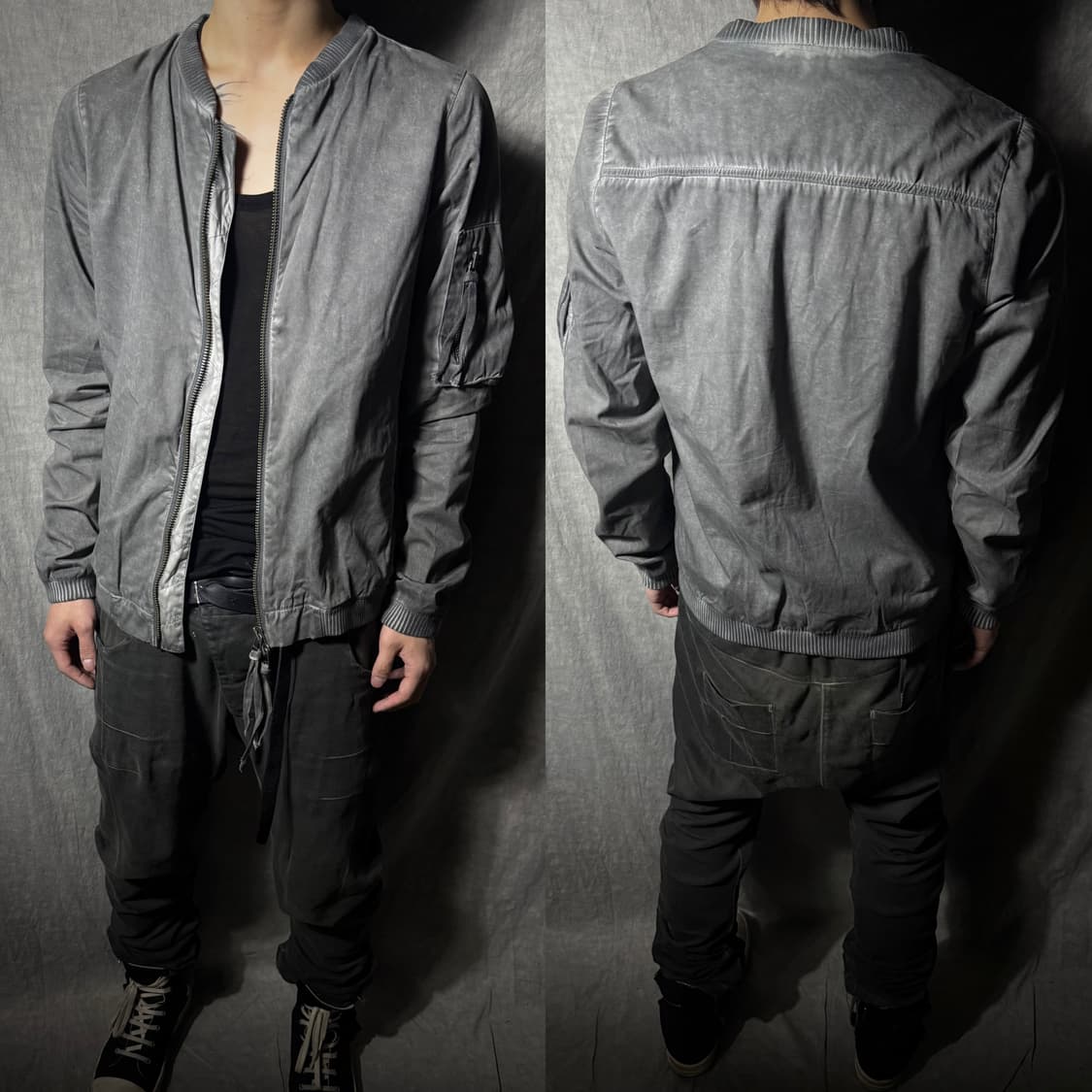 ARMY OF ME Waxed Cotton Bomber Jacket   상품이미지2