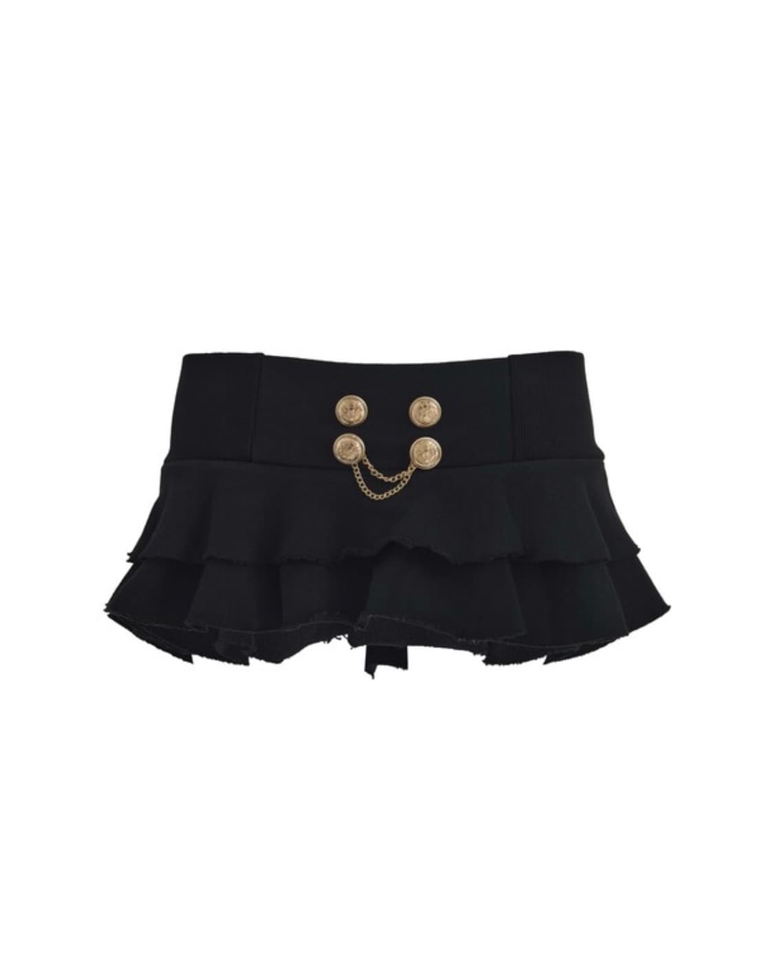 베이비메탈클럽 베메클 골드 체인 데미지 미니스커트 BMC 상품이미지2