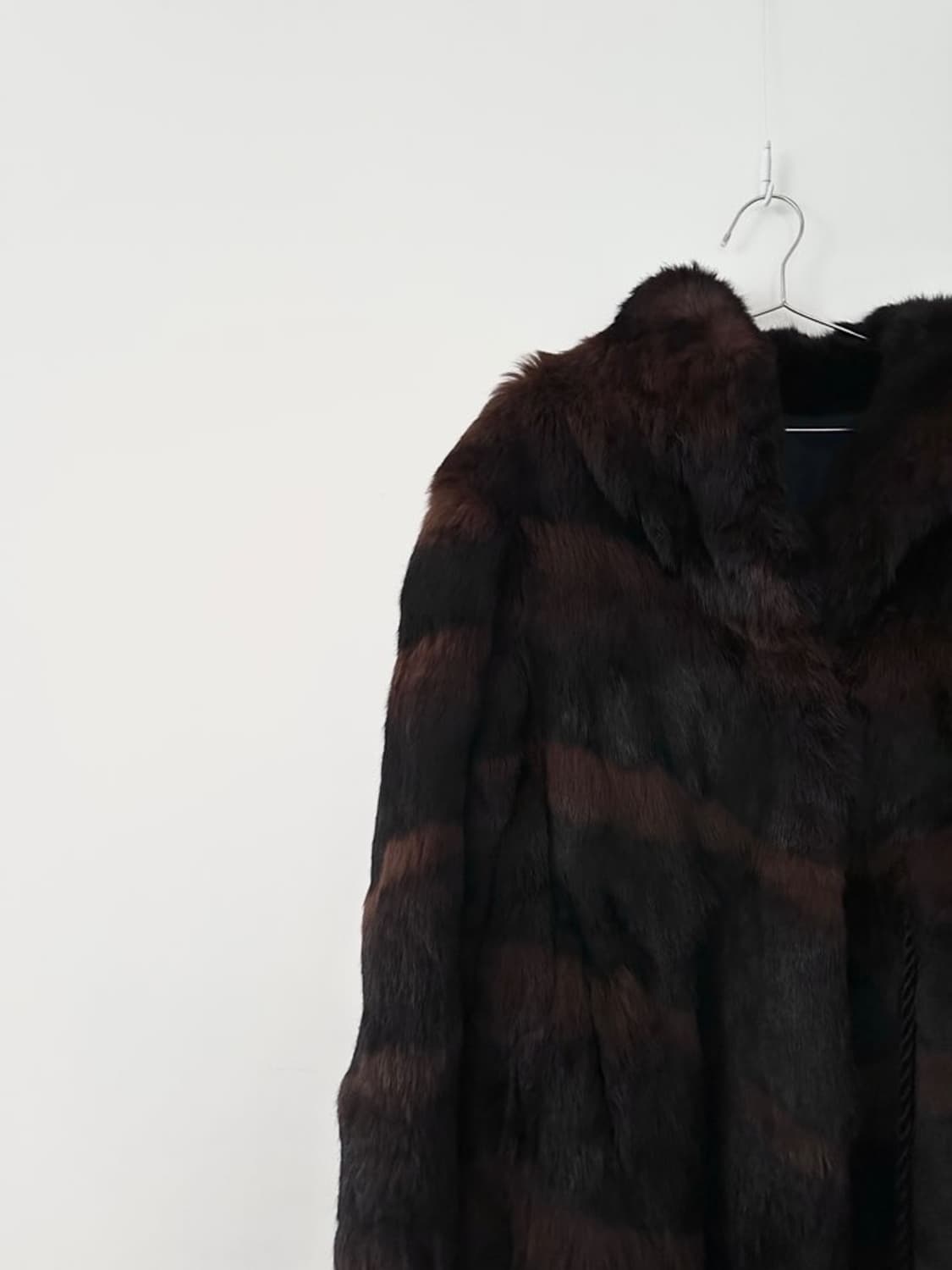 퍼 저켓, Stripe warm fur jacket  상품이미지8