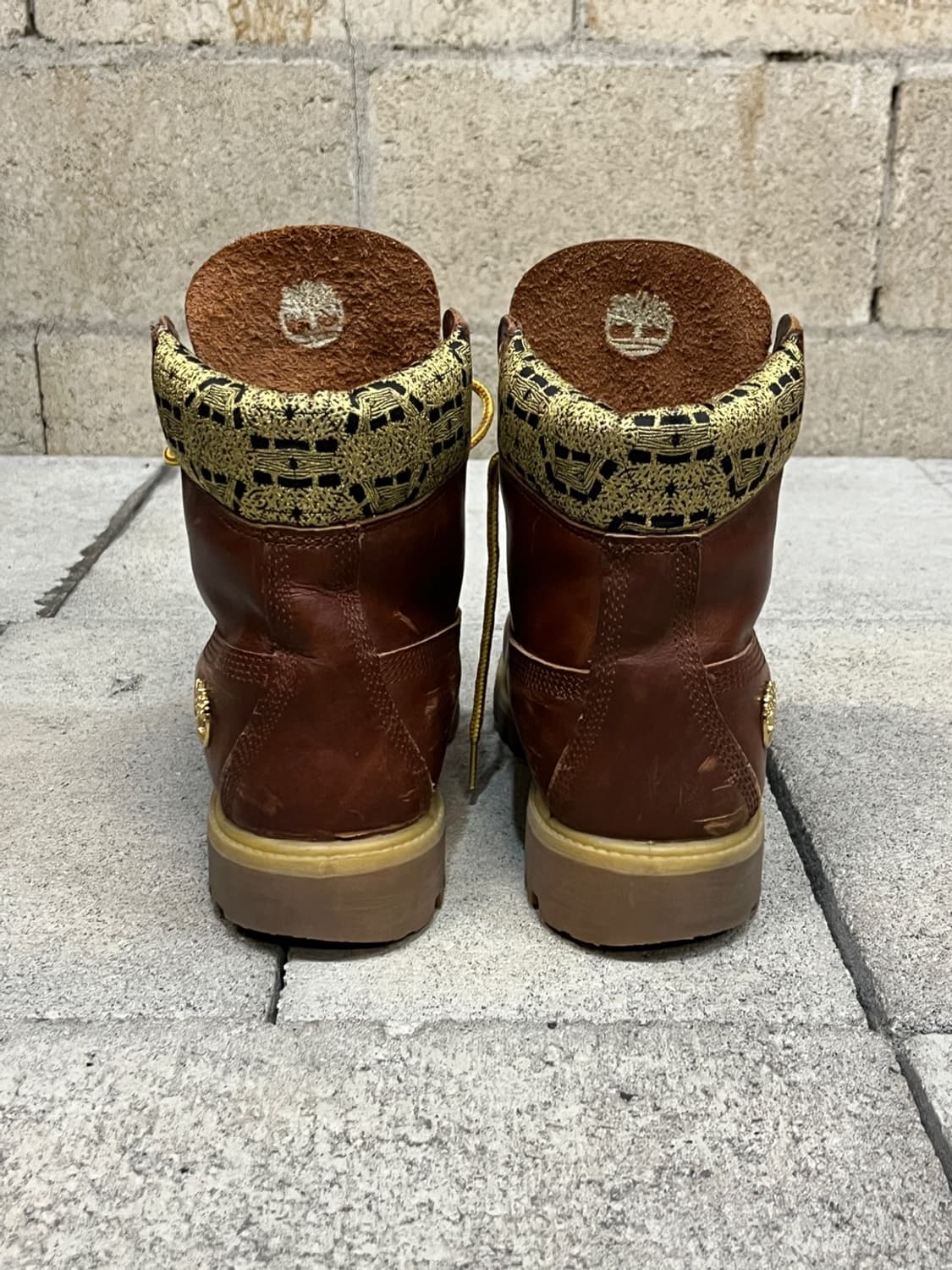 팀버랜드 브라운 레더 부츠 상품이미지4