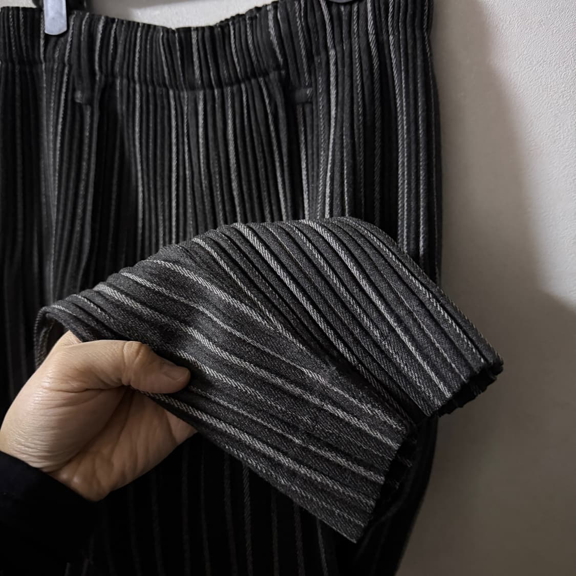 이세이미야케  옴므플리세 트위드 플리츠 팬츠 (32-33정도) 상품이미지3