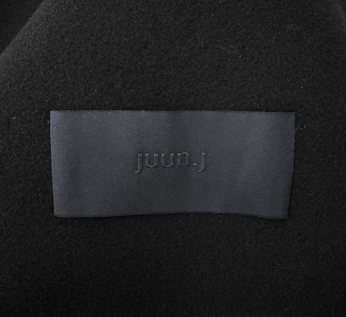 [48] 준지 20fw 남성 핸드메이드 울 맥시 오버핏 더블 코트 블랙 상품이미지7