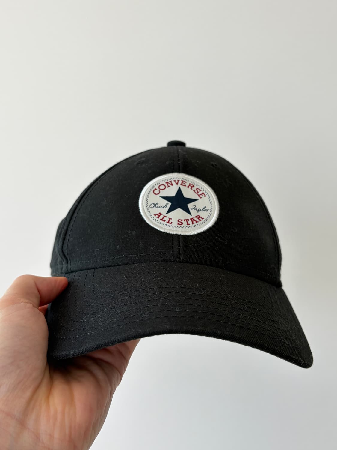 컨버스 올스타 로고 베이직 볼캡 블랙 상품이미지1