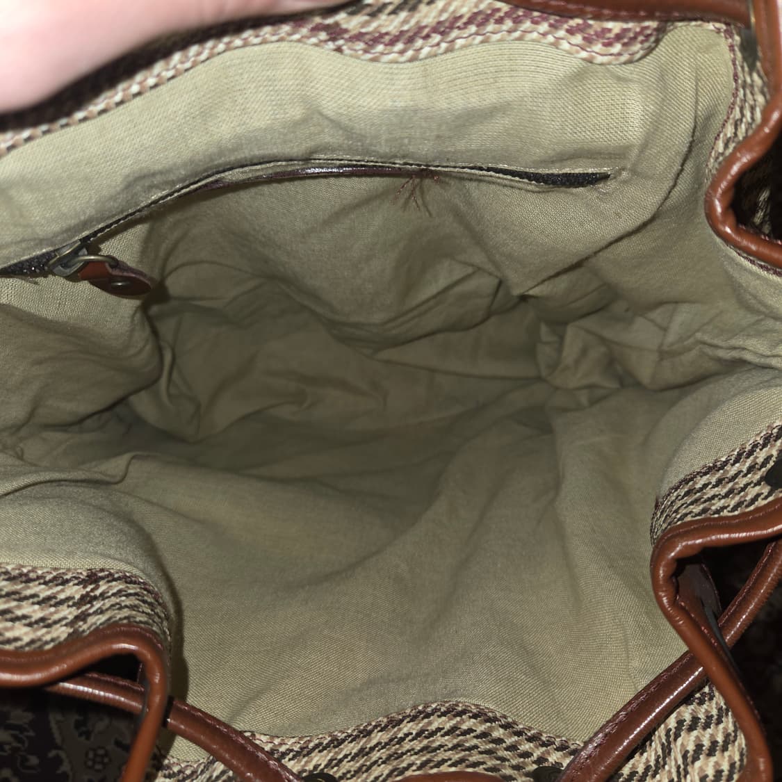 폴로 체크 백팩 럭색 상품이미지5