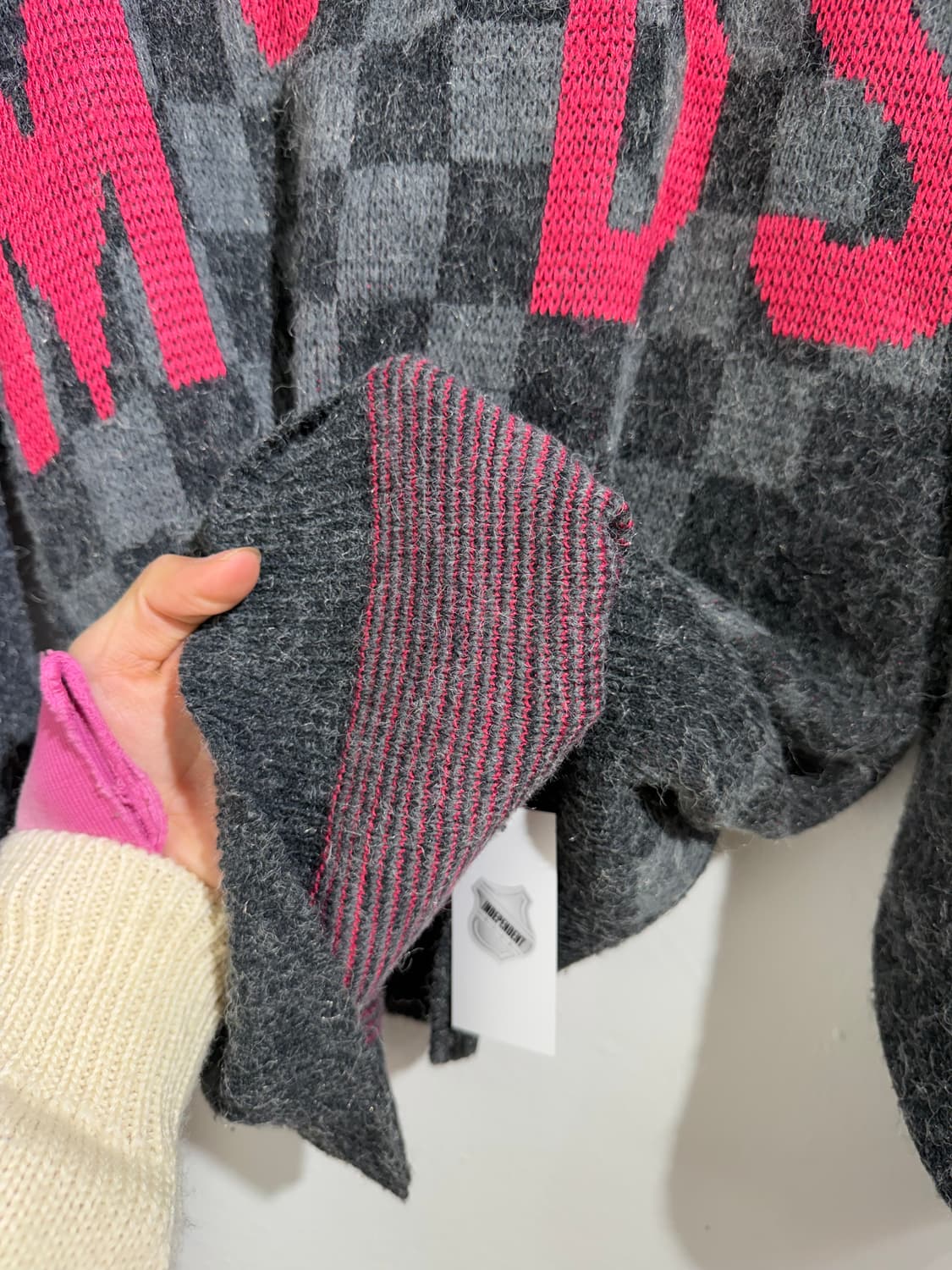 90s MODS 체커보드 모즈 니트 상품이미지4