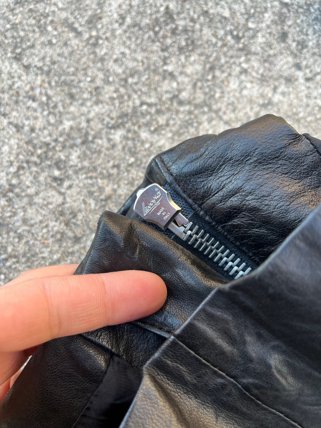 goer 하이넥 양가죽 레더자켓 상품이미지7