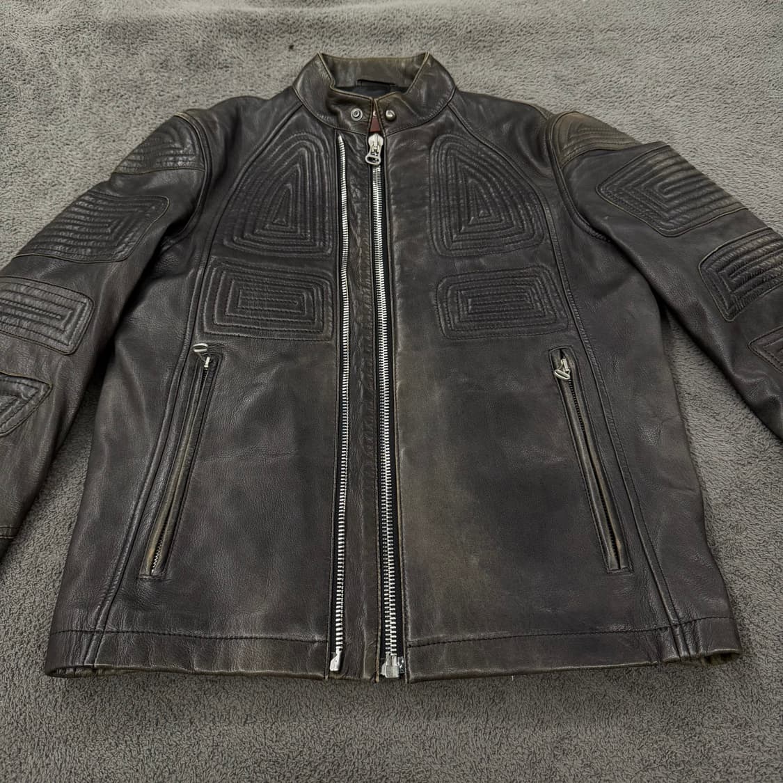 [정품] 휴고보스 엠보 모터사이클 양가죽 레더 자켓 상품이미지2