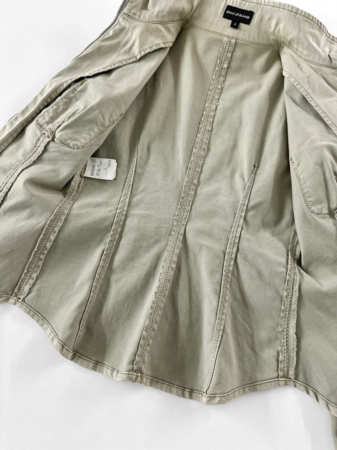 00s 빈티지 DKNY Jeans 집업 패널 코튼 자켓 상품이미지8