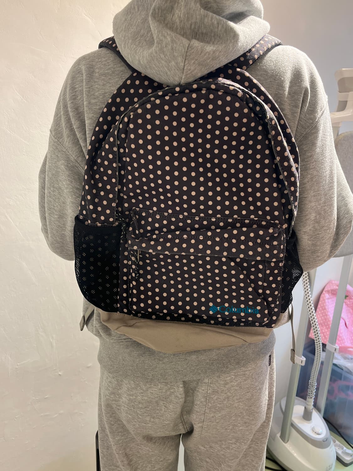 네이비 블랙 컬럼비아 도트 백팩 🌀 상품이미지8