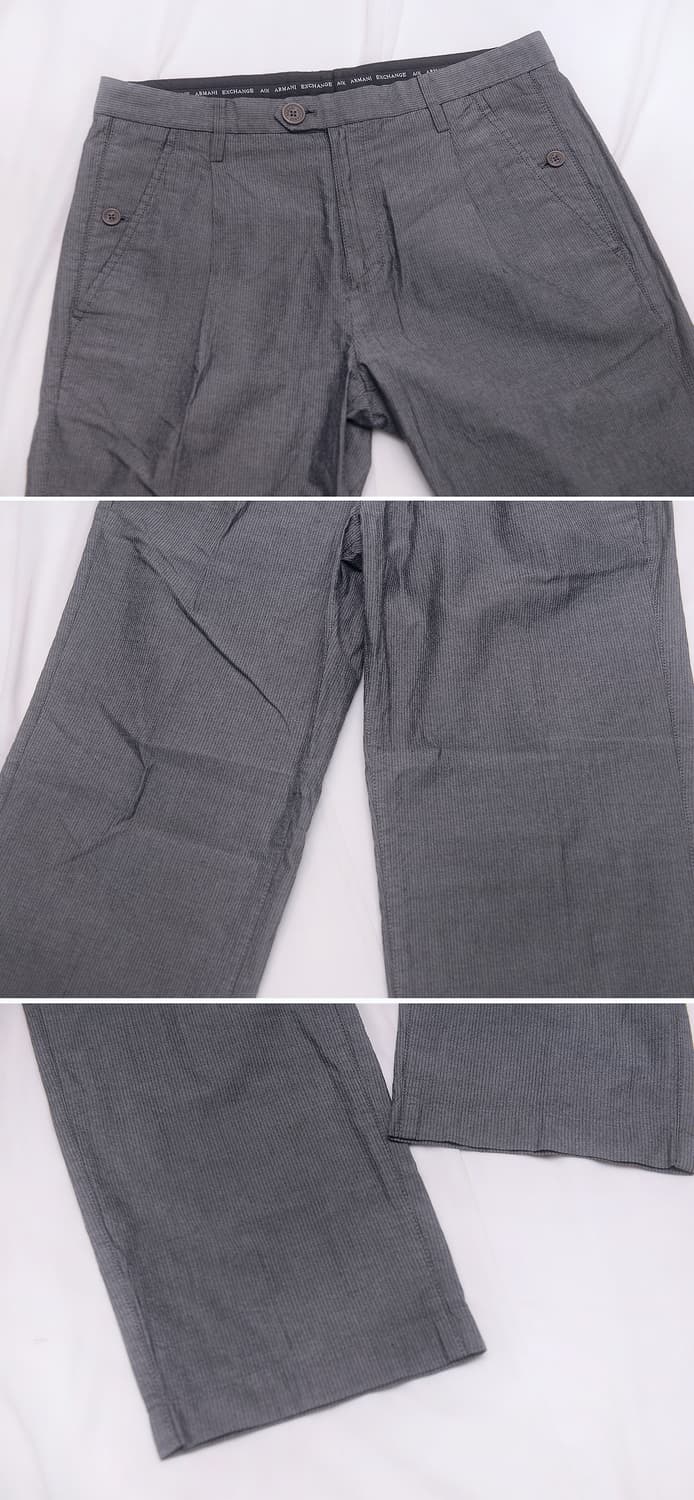 아르마니 (AX) 코튼 스트라이프 슬렉스 팬츠 (29-30) 상품이미지3