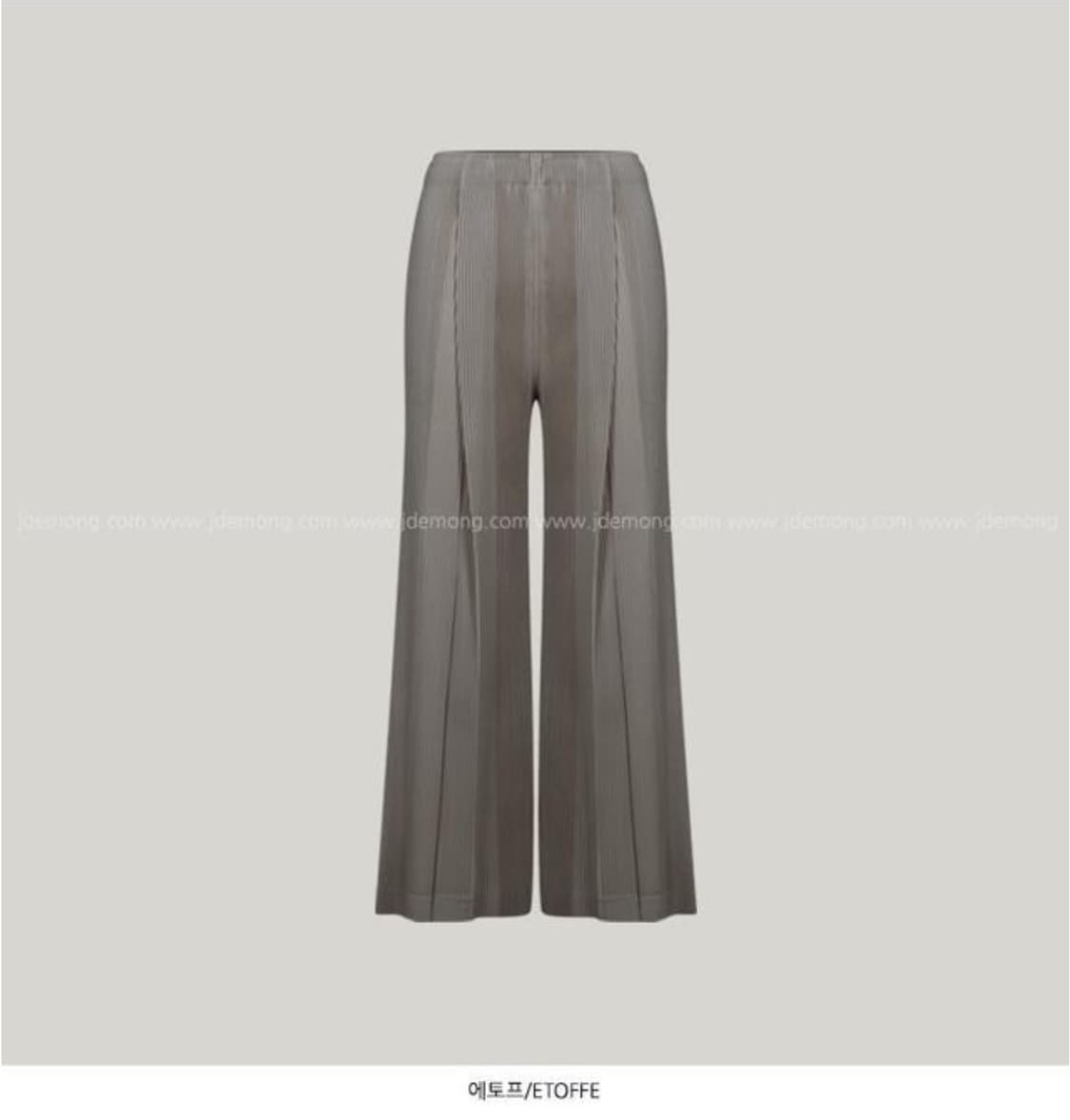 제이드몽 - 볼드 포핀턱 와이드 밴딩팬츠 상품이미지1