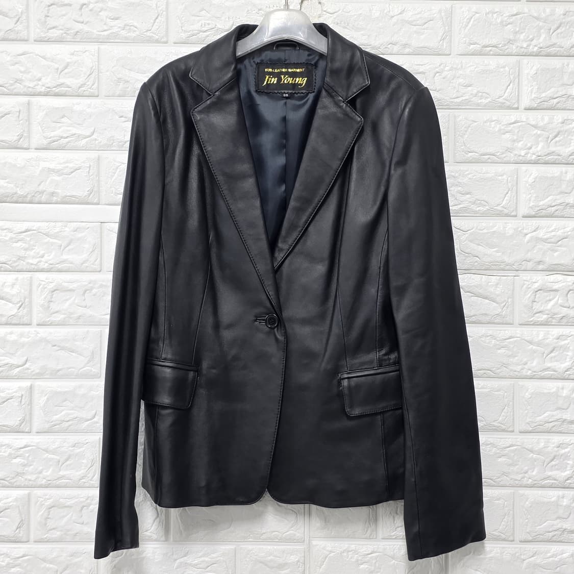택포) 진영 여성 양가죽 자켓 블랙 88 상품이미지1