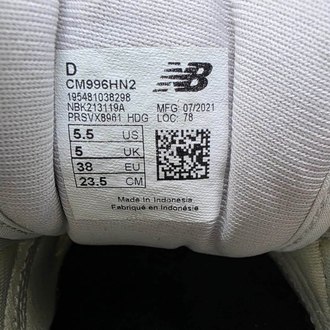 뉴발란스 996 운동화 235mm 상품이미지10