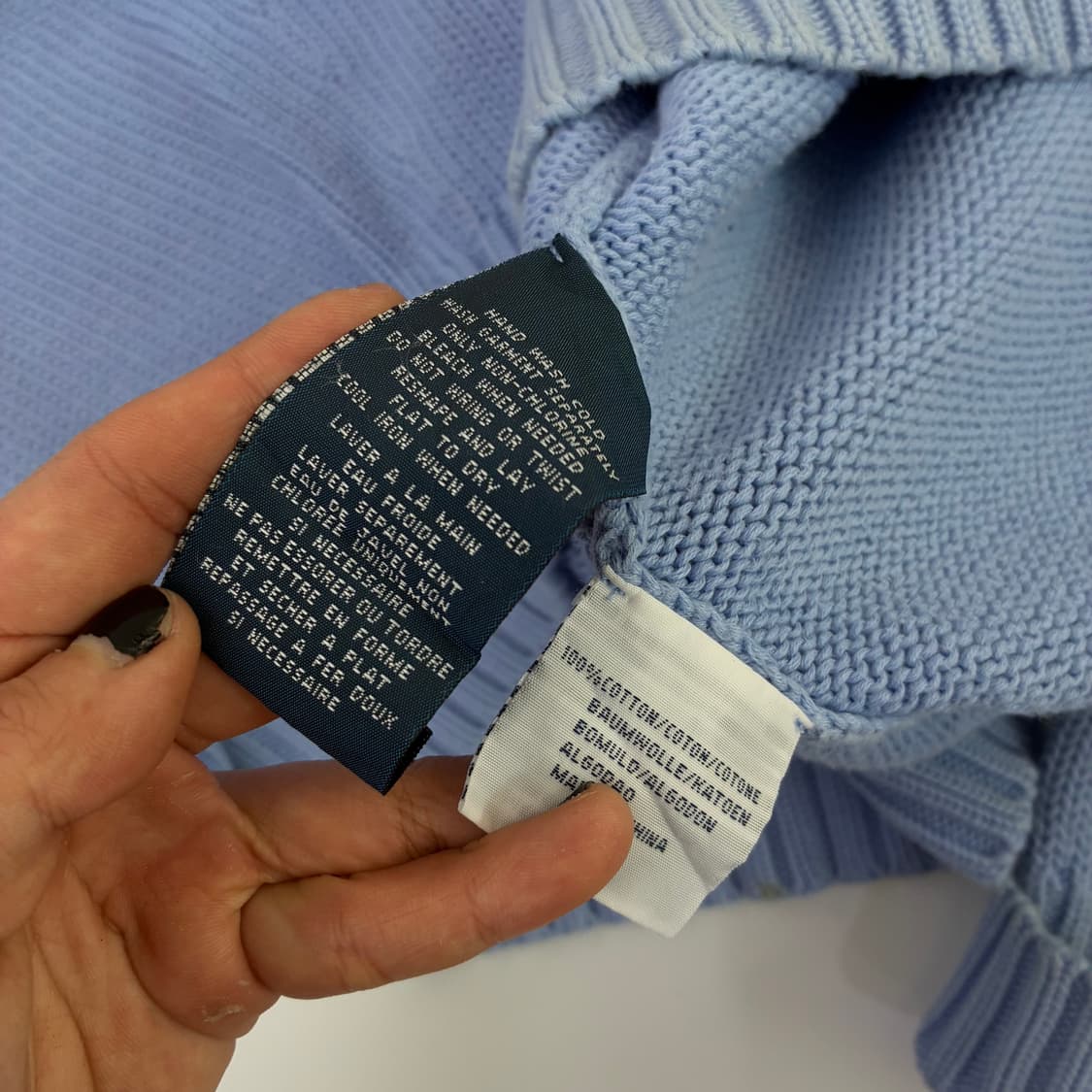 Polo 폴로 랄프로렌 라벤더 코튼 니트 상품이미지5