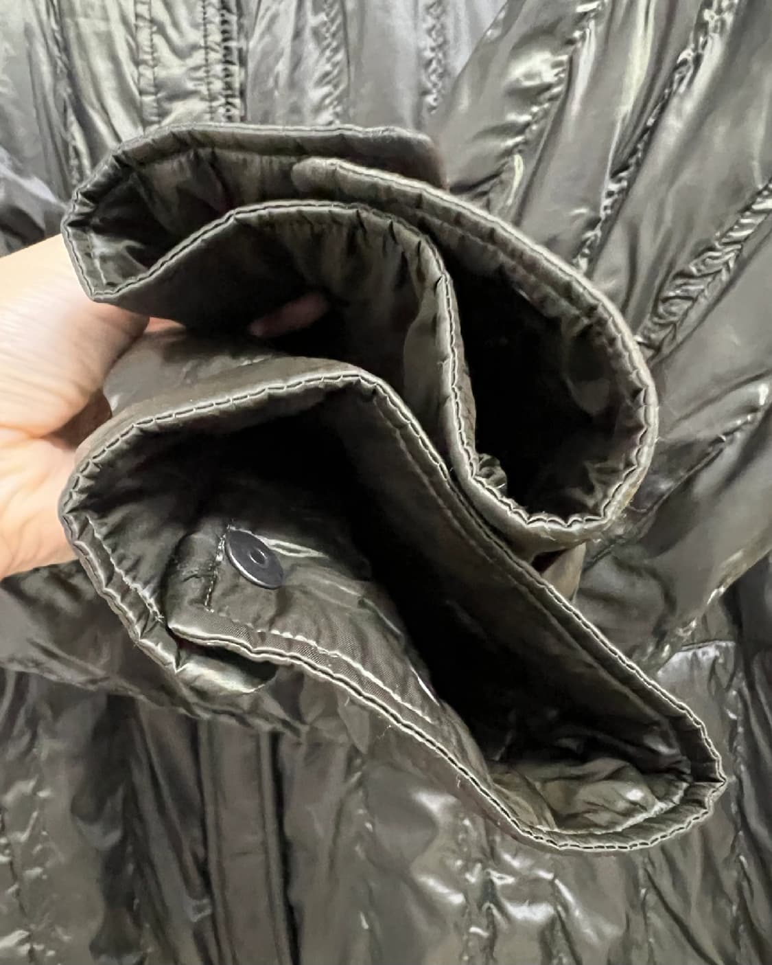 코오롱스포츠 남성 카키 경량롱패딩
 상품이미지4