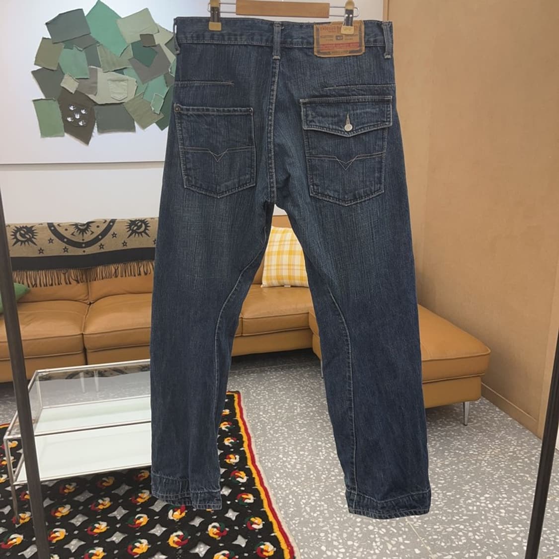 디젤 올드스쿨 빈티지 레트로 워싱 데님팬츠 32인치 C08185 상품이미지4