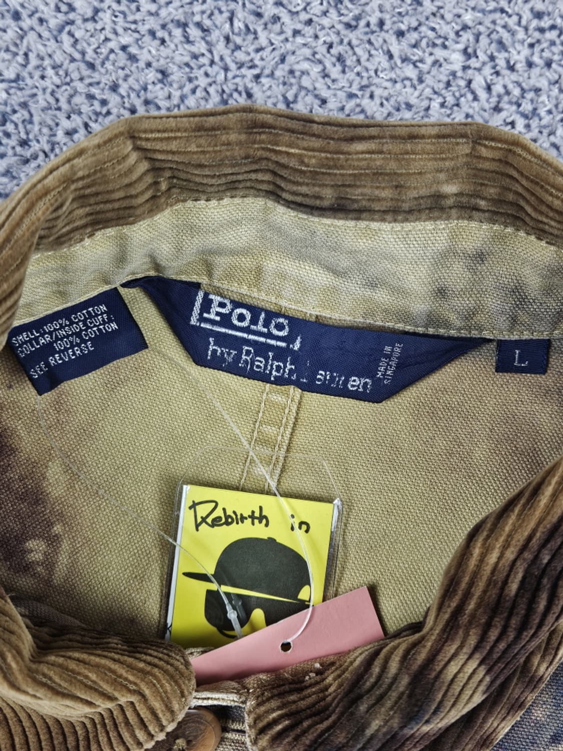 90's 폴로랄프로렌 다잉 워시드 커스텀 헌팅 자켓 (L) / 10103 상품이미지9