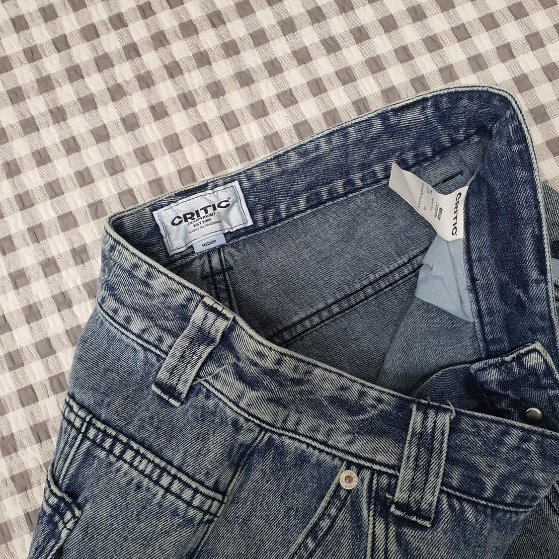 크리틱 와이드 데님 청바지 남자30 상품이미지2