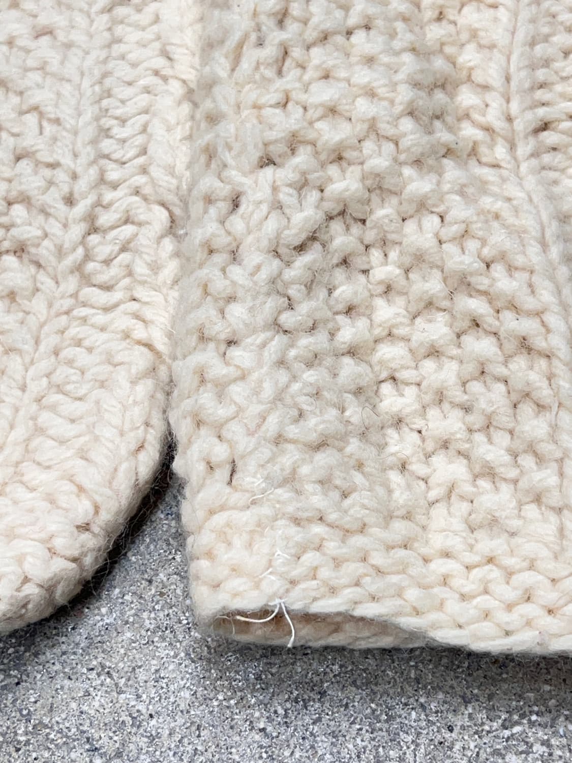 핸드메이드 울 니트 가디건 상품이미지6