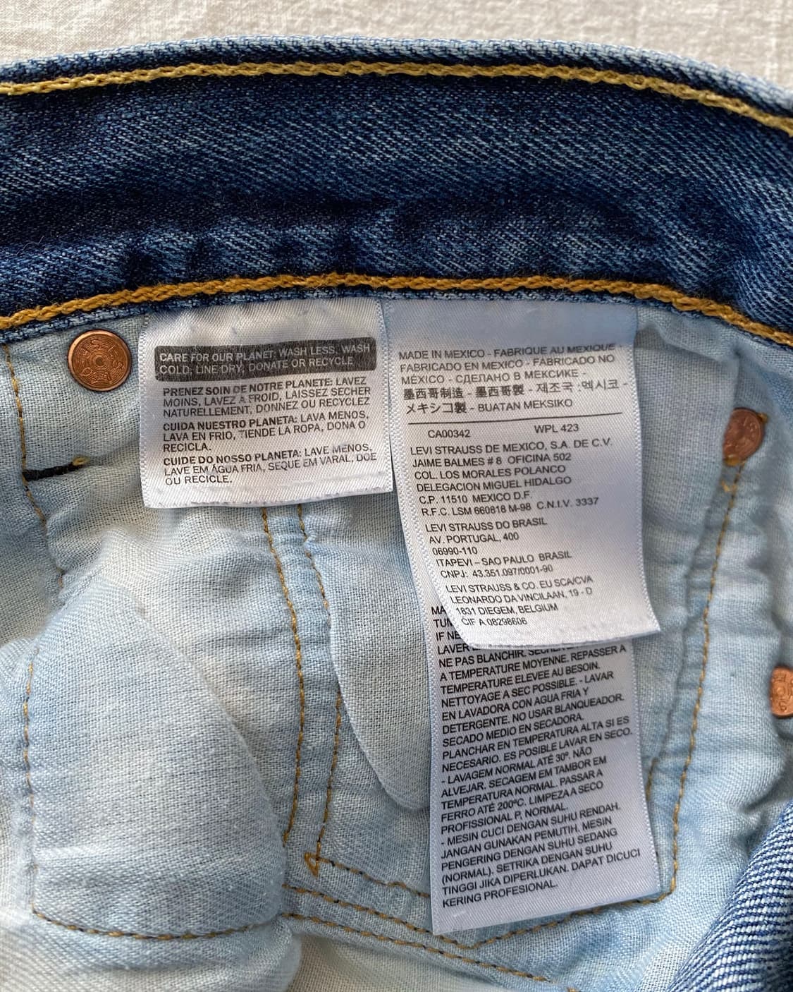 리바이스 501 데님 팬츠 002 상품이미지10